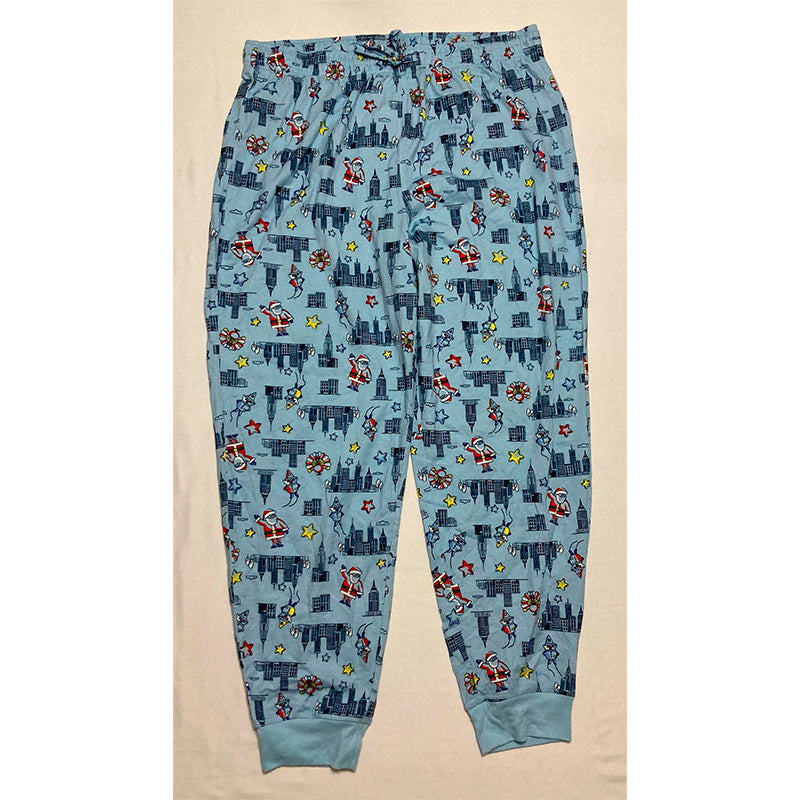 Family Pjs Men Pajama Pants Blue XL