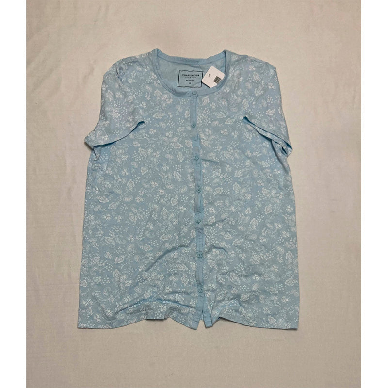 Charter Club Pajama Set Round Neck Blue S