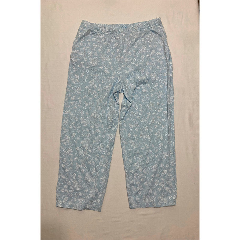 Charter Club Pajama Set Round Neck Blue S