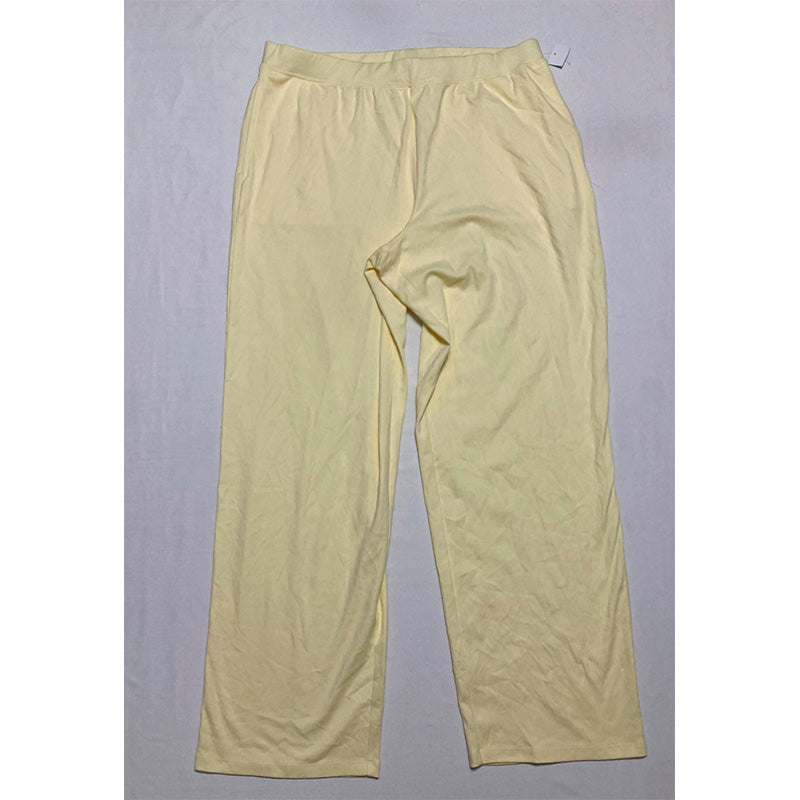 NWD Charter Club Pajama Set Notch Collar Yellow L