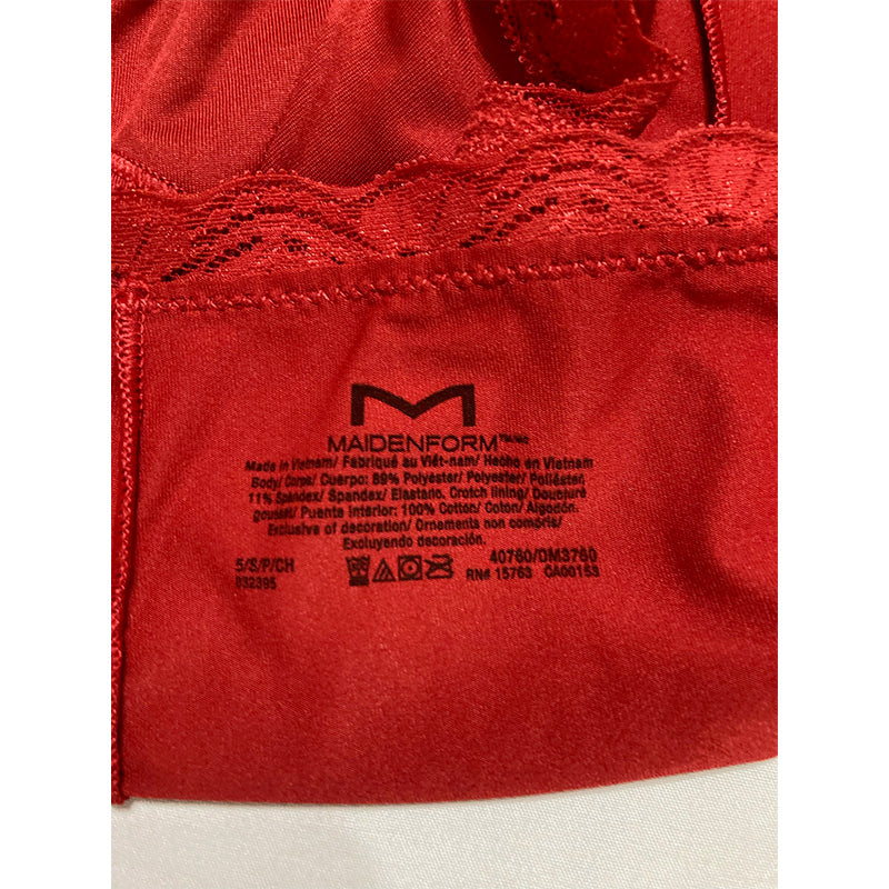 Maidenform Underwear Microfiber Red S