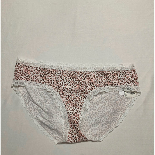 Jenni Lace Trim Hipster Underwear Print 2XL