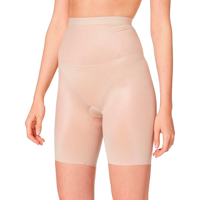 NWD SPANX High-Waist Midthigh Champagne Beige LG