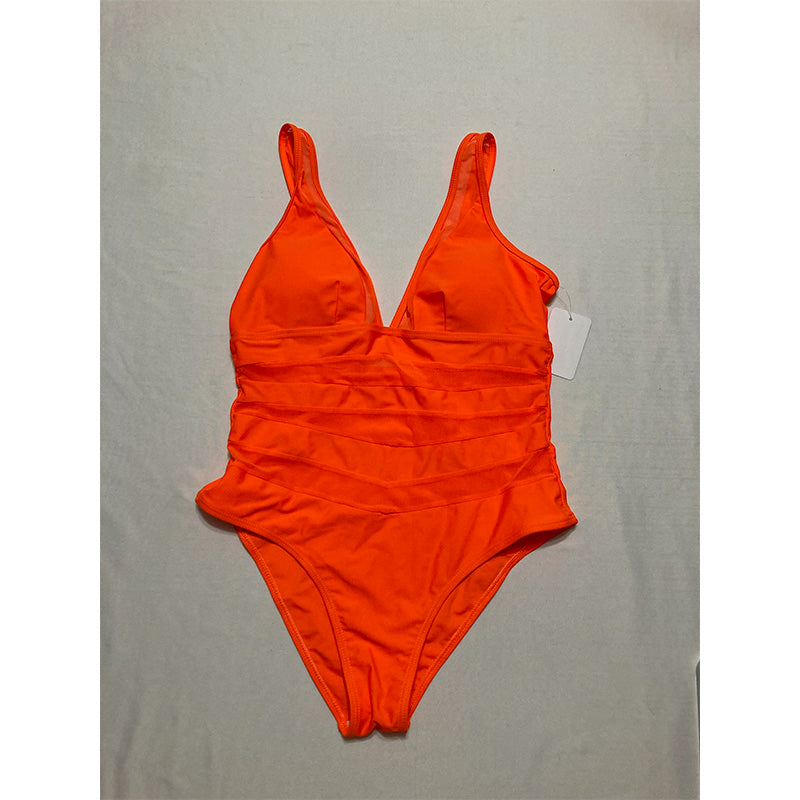 Unbranded Swimwear Full Body Orange M