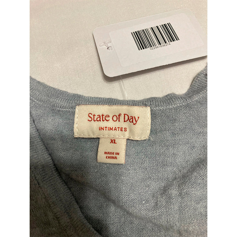 NWD State Of Day Pajama Set Waist Band Grey XL