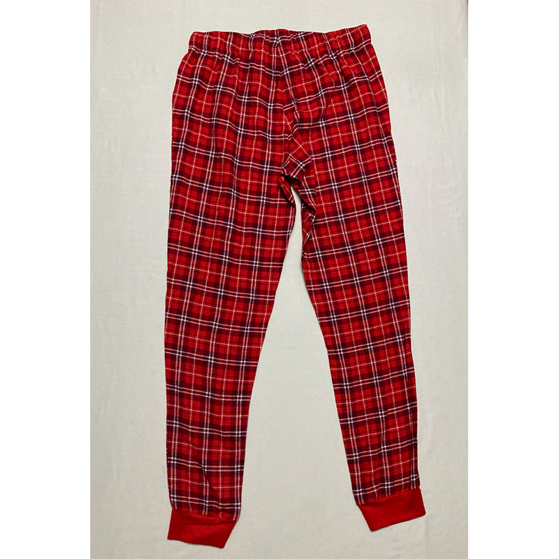 Jenni Pajama Pants With Bun Red Plaid S