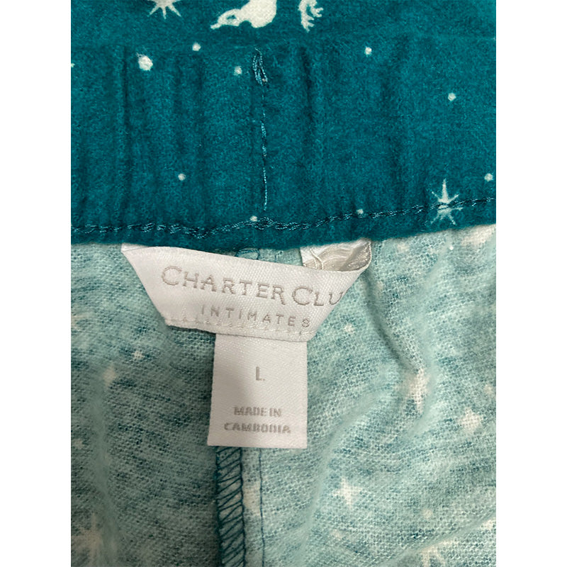 Charter Club Sleep Pants Aqua L