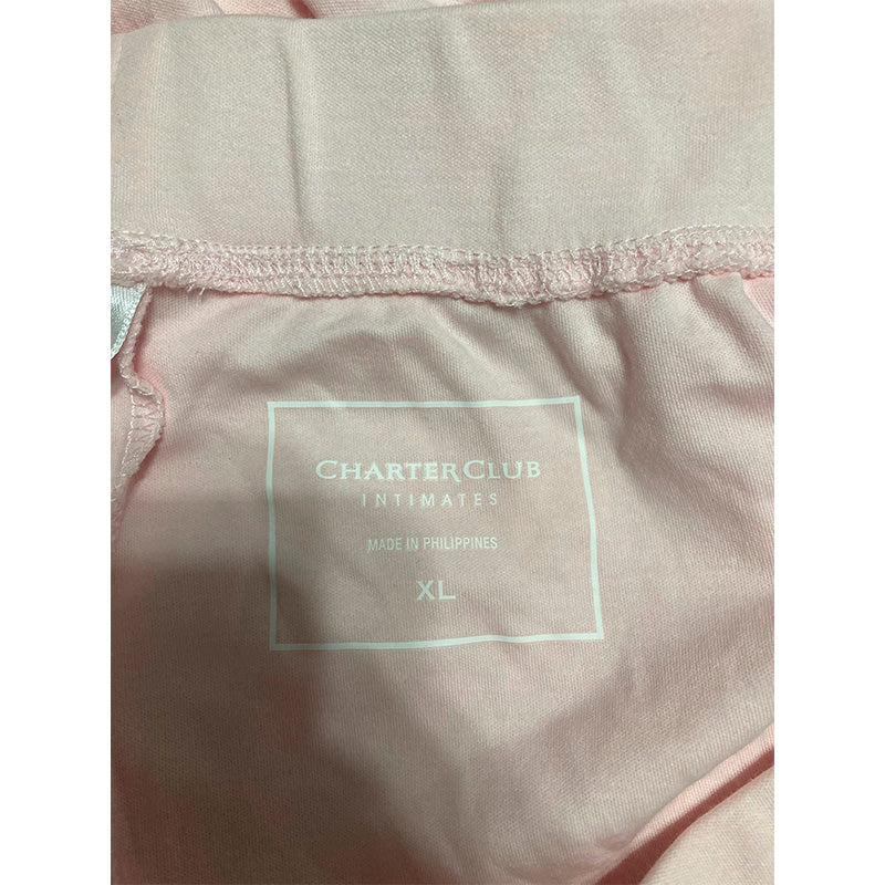 Charter Club Sleep Pants Waist Band Baby Pink XL