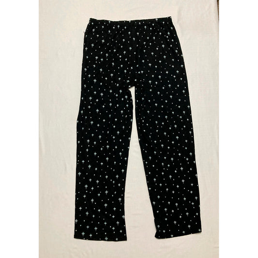 Charter Club Sleep Pants Printed Black M