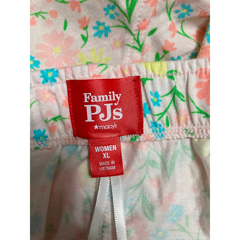 Family Pj Pajama Pants Waist Band Multicolor XL