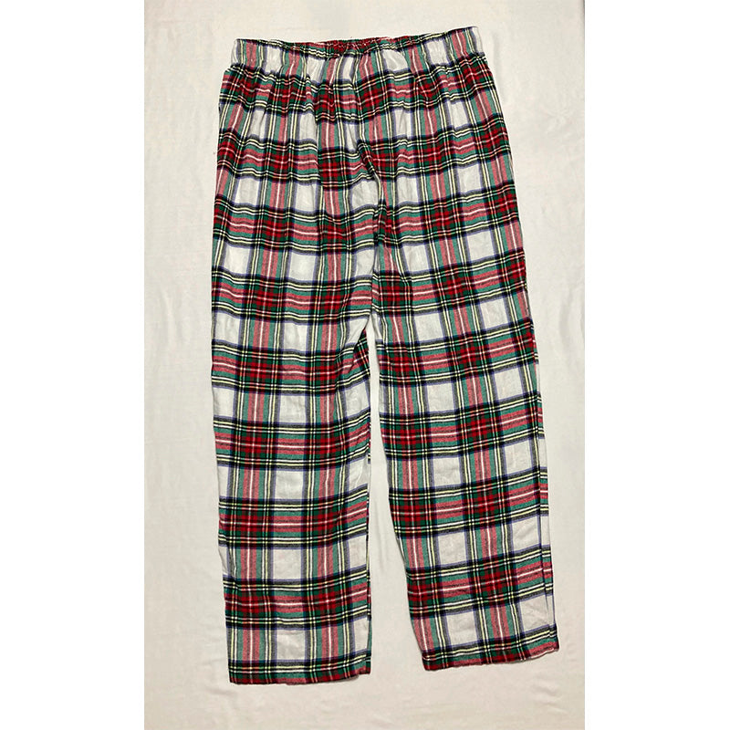 Family Pj Men Sleep Pants Plaid Multicolor 2XL