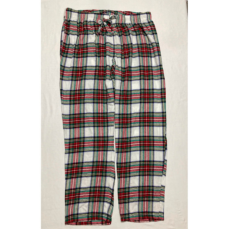 Family Pj Men Sleep Pants Plaid Multicolor 2XL