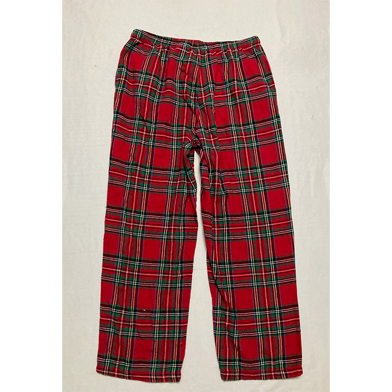 Family Pj Sleep Pants Plaid Women Multicolor L