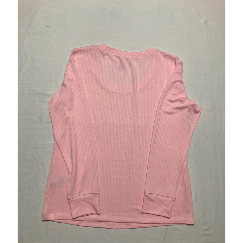 NWD Jenni Sleep Top Round Neck Pink M