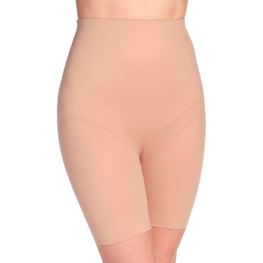 Miraclesuit Shapewear Flexible Fit Firm Control High-Waist Thigh Slimmer, Nude, L