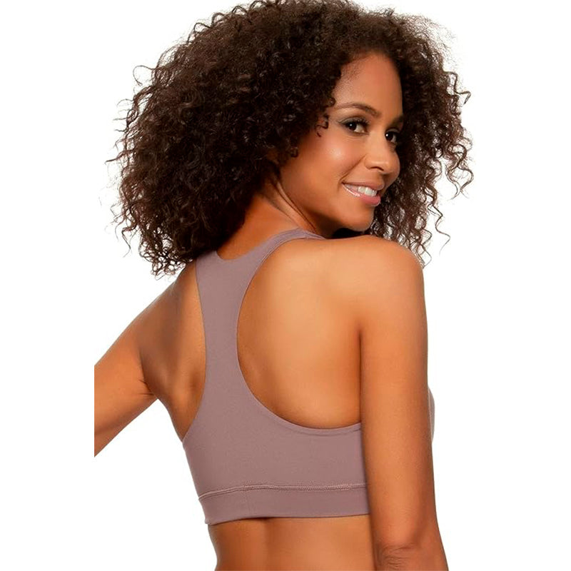 Felina Women's Velvety Soft Racerback Bralette (Twilight Mauve, X-Large)