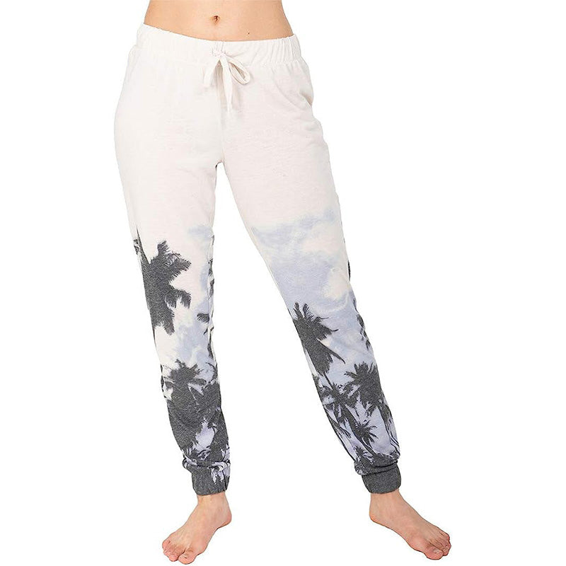 Retrospective Graphic Lounge Pajama Jogger Pant-Loungewear Vintage White M