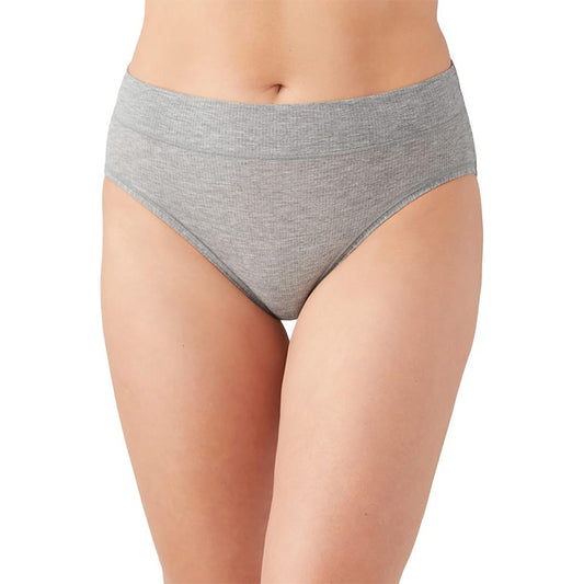 Wacoal Balancing Act Hi Cut Brief Panty Grey Heather S