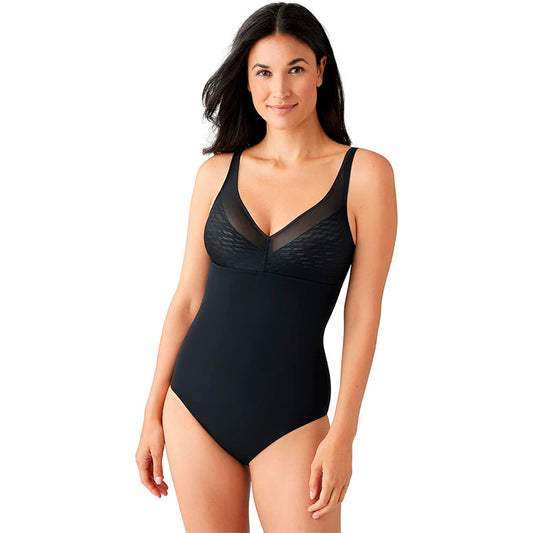 Wacoal Women's Elevated Allure Wirefree Shaping Bodysuit, Black, 36D