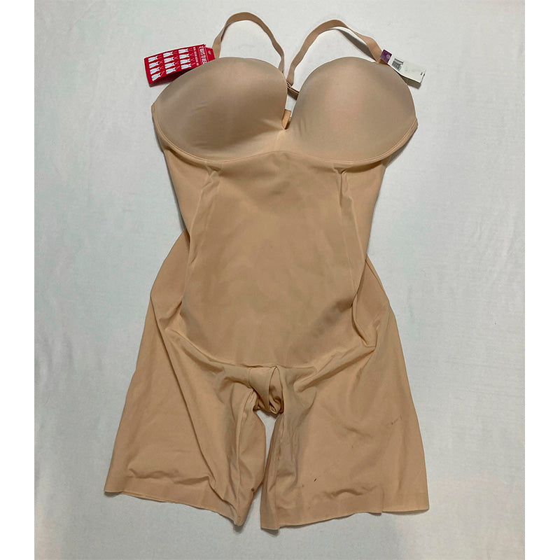 NWD Maidenform All-in-one With Built-in Bra Shapewear Nude 2XL