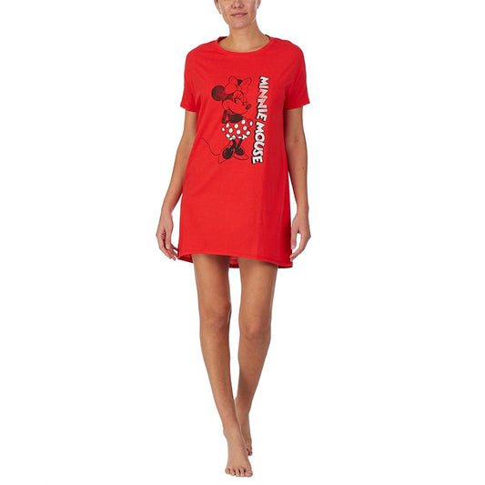 Disney Minnie Mouse Short Sleeve Sleep Shirt Red M