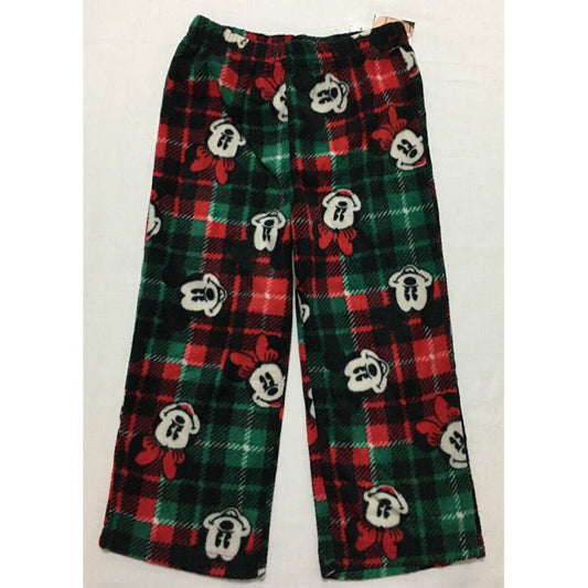 Family Pajamas Pajama Pants Green/Red 4T