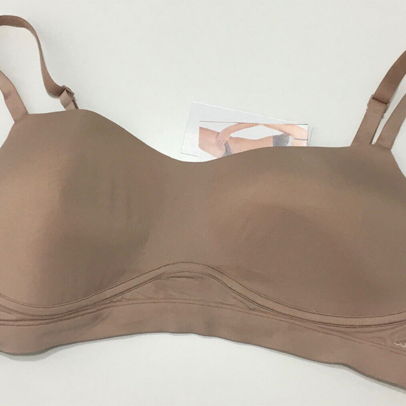 NWD Calvin Klein Perfectly Fit Flex Lightly Lined Wirefree Bralette Nude L