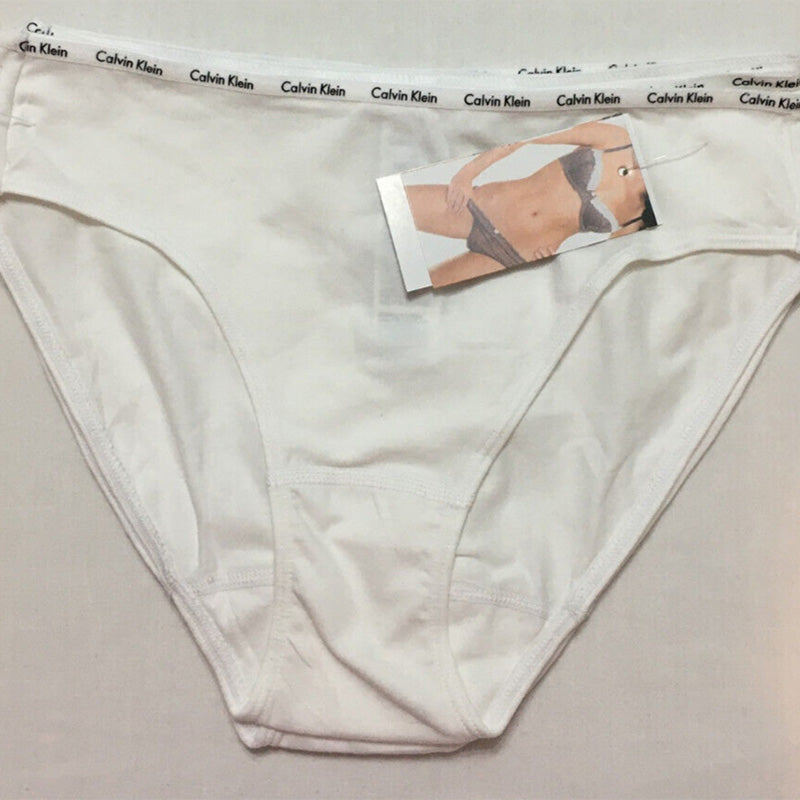 Calvin Klein Motive Cotton Logo Bikini Pack 4 White M