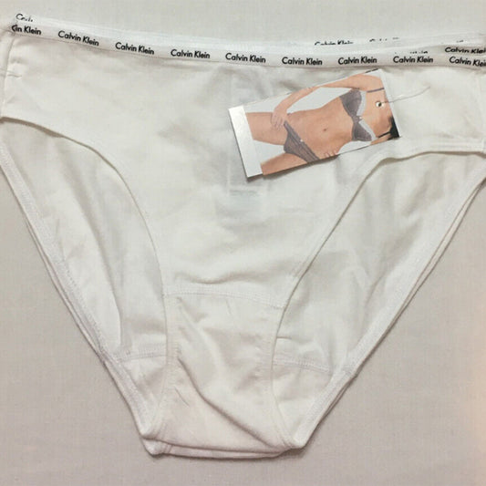 Calvin Klein Motive Cotton Logo Bikini Pack 4 White M