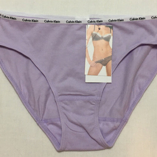 Calvin Klein Cotton Stretch Logo Purple Bikini M