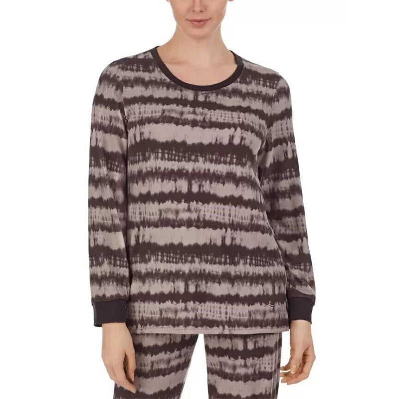 Cuddl Duds Printed Pajama Top Loungewear Multicolor M