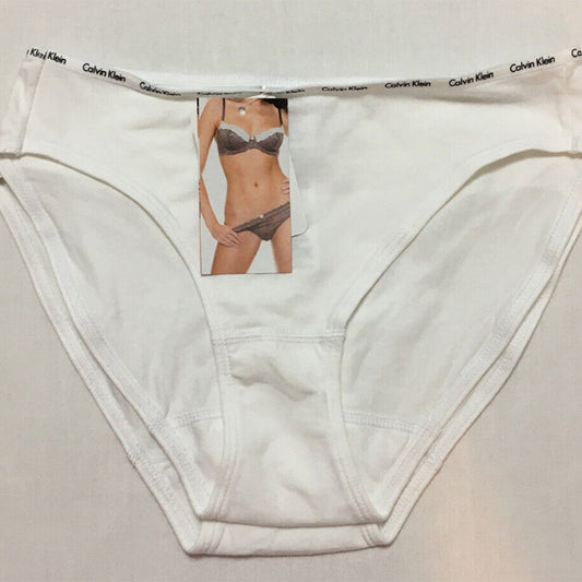 Calvin Klein Motive Cotton Logo Pack 2 Bikini White S