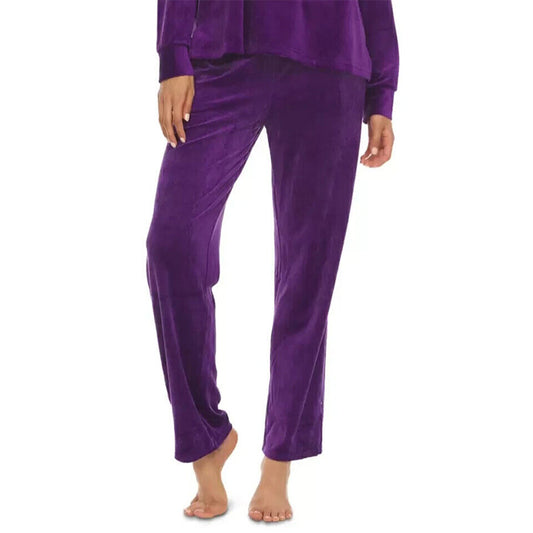 Christian Siriano Women's New York Long Sleeve Pajama Pants Purple S