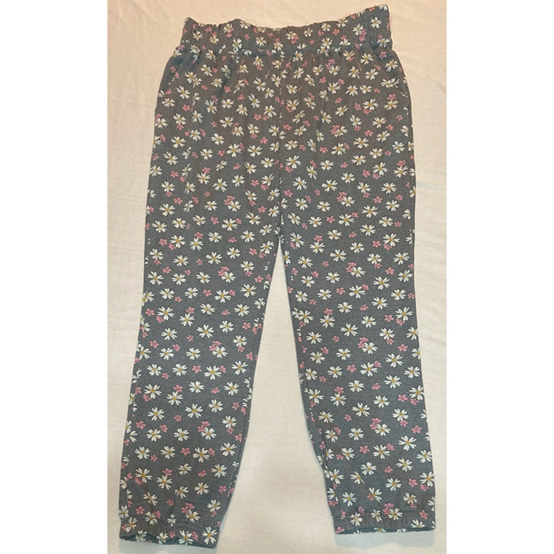 Unbranded Pajama Pants Floral Grey M