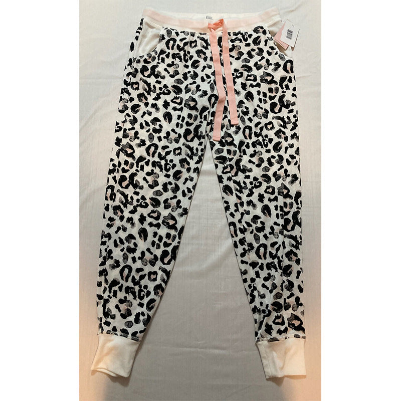 Jenni Women's Cotton Jogger Pants Animal Print S