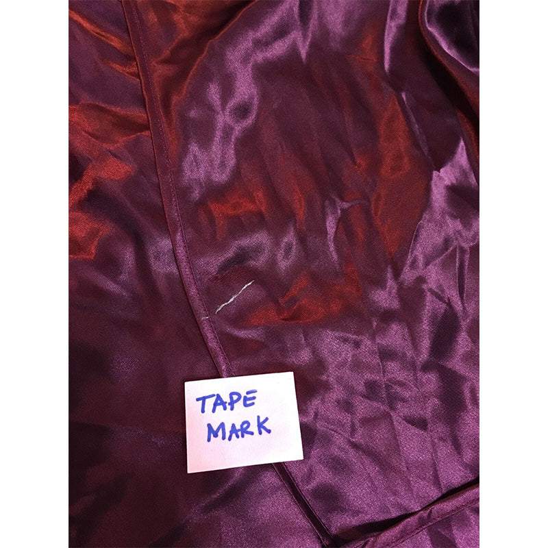 NWD Flora by Flora Nikrooz Stella Satin Venise Trim Robe Burgundy S