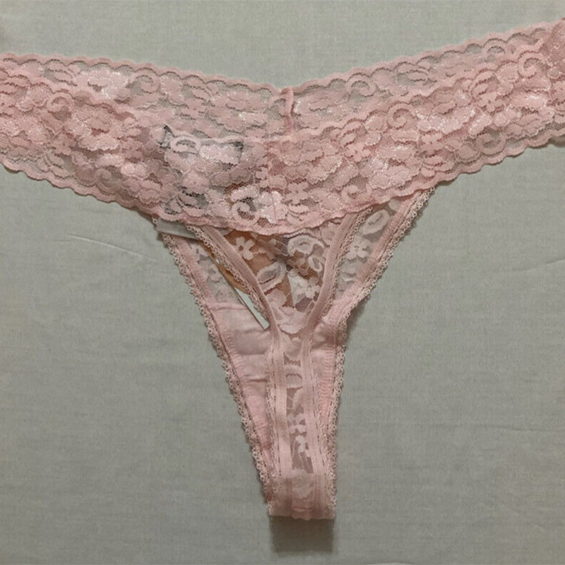 INC Lace Thong Pink XL