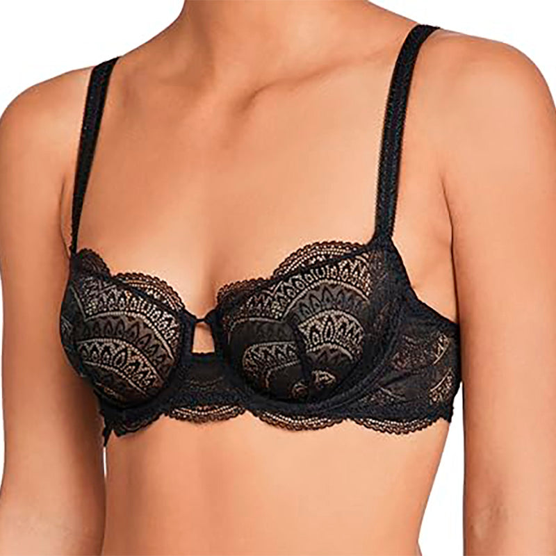 Simone Perele Women's Karma Demi Bra, Black, 32B