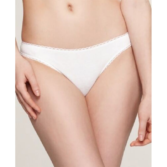 Charter Club Pretty Cotton Thong White XXL