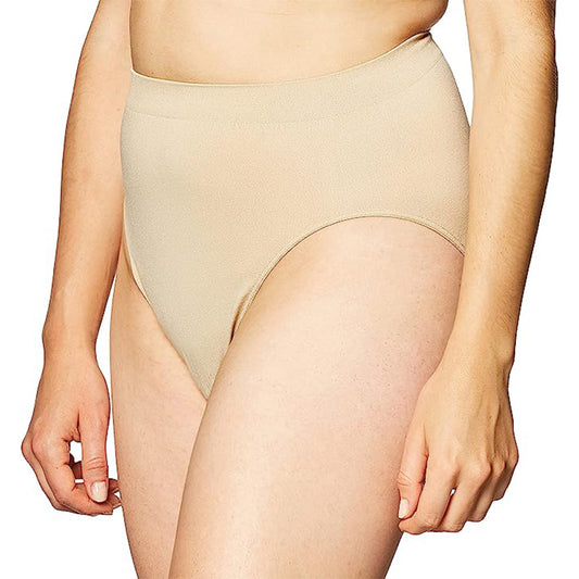 Bali Women's Microfiber Hi-Cut Panty, Nude, 8/9