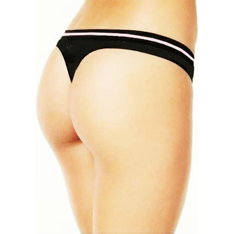 Jenni by Jennifer Moore Seamless Thong 914708N246 (Black, XS)