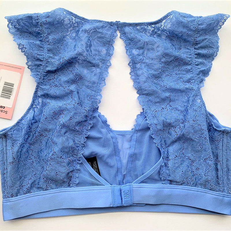 INC International Concepts Lace Cami Bralette Blue S