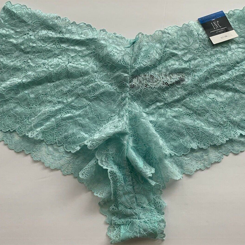 INC Lace Boyshort Light Green XL