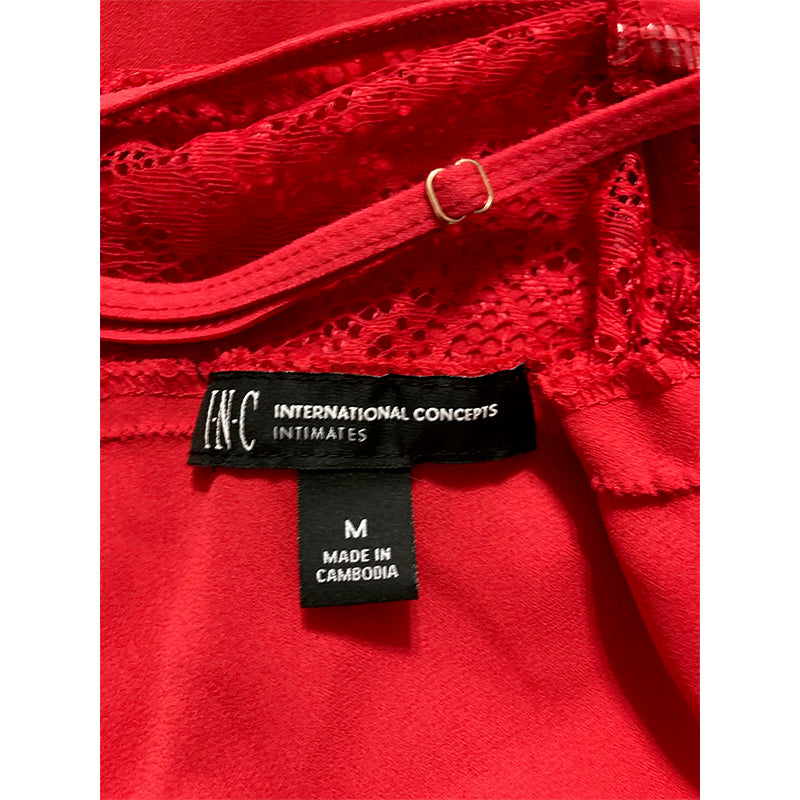 Inc International Concepts Lace & Chiffon Nightgown Ski Patrol M