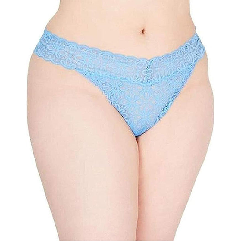 Jenni Plus Sexy Underwear Thong Panty Blue O/S