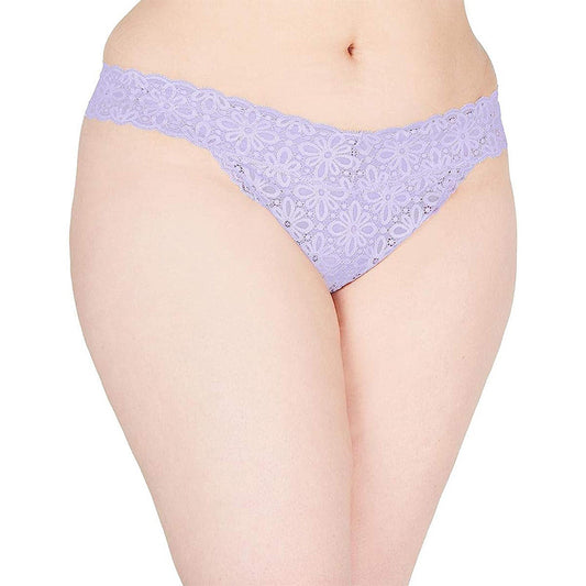 Jenni Plus Sexy Underwear Thong Panty Purple O/S