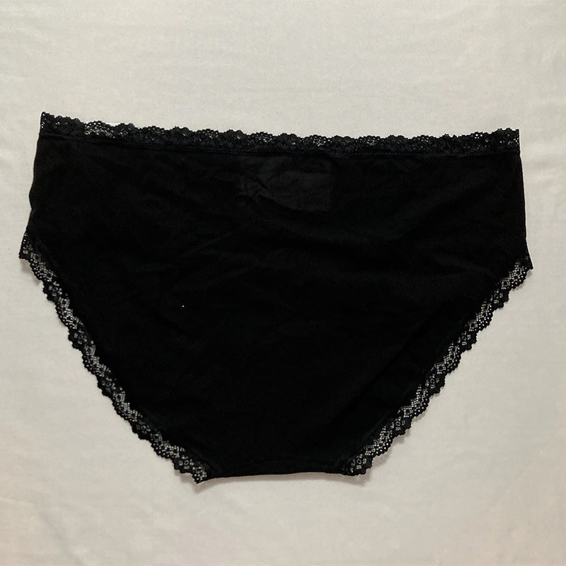 Jenni Lace Trim Hipster Underwear Black 2XL