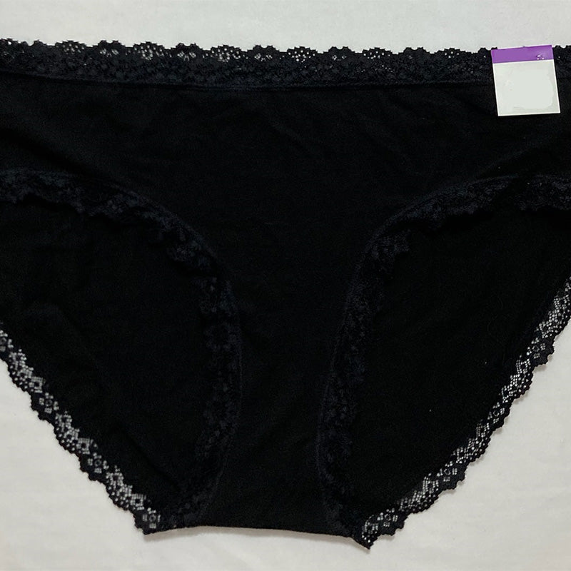 Jenni Lace Trim Hipster Underwear Black 3XL