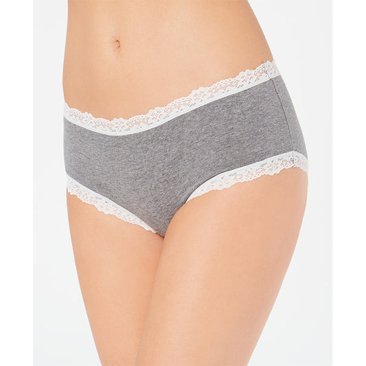 Jenni Lace Trim Hipster Underwear Grey 3XL