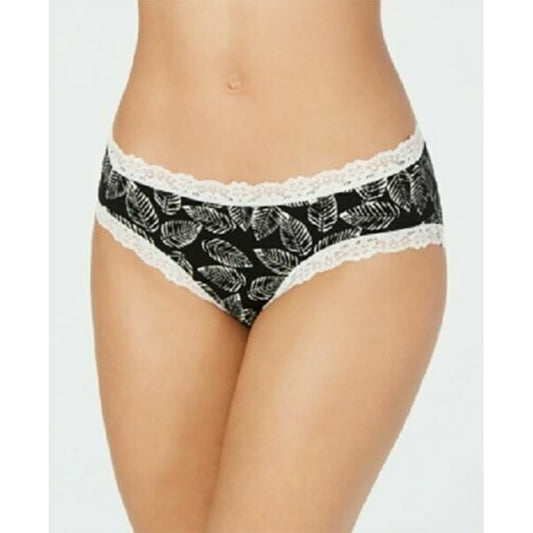 Jenni Women’s Lace Trim Hipster Underwear Black 2XL